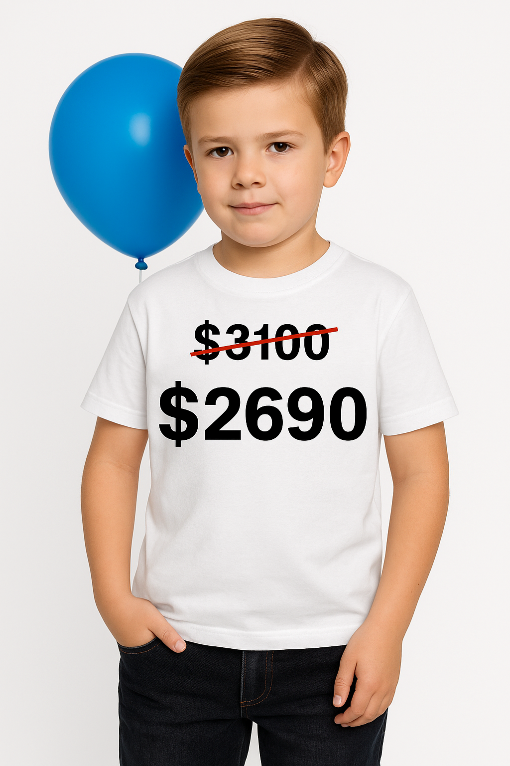 REMERA PARA SUBLIMAR BLANCA NIÑO Y NIÑA