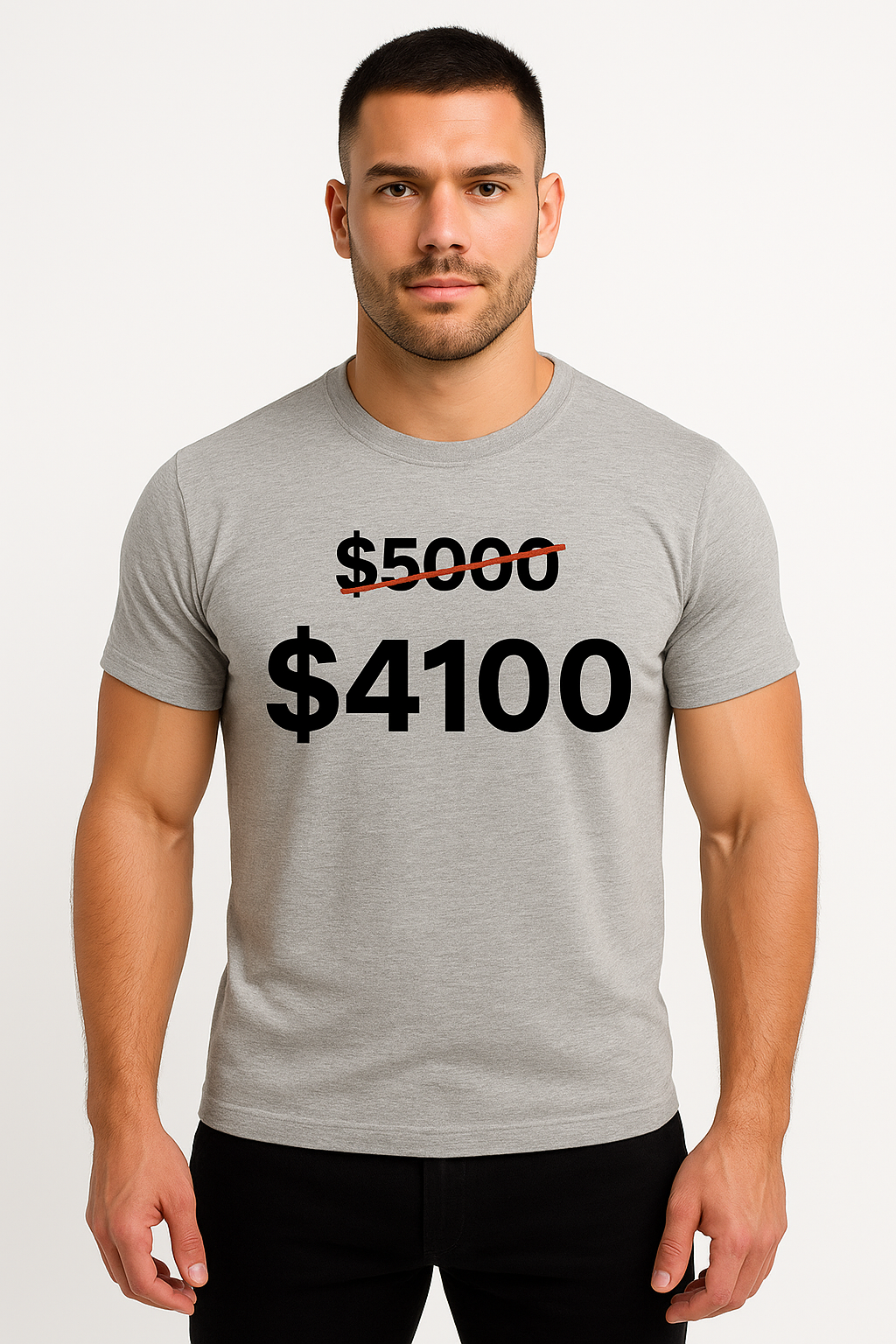 REMERA PARA SUBLIMAR GRIS HOMBRE UNISEX